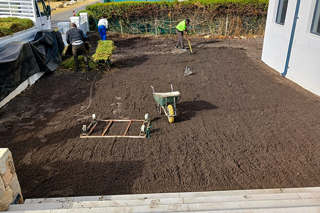 verdant landscapers ground leveling